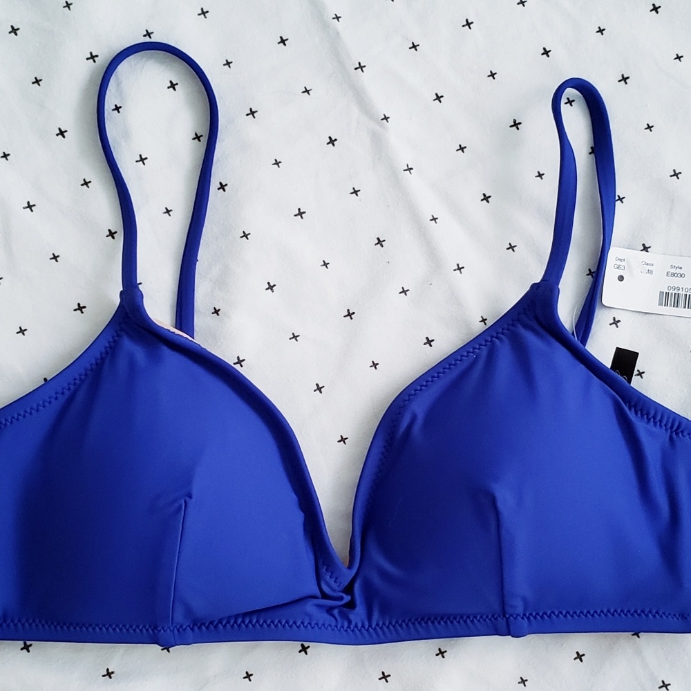 J Crew French Cross Back bikini top swimsuit